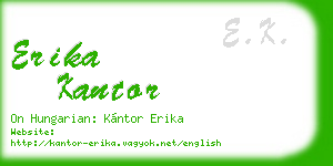 erika kantor business card